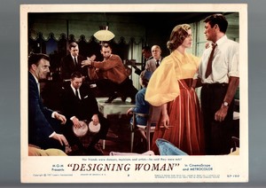 DESIGNING WOMAN-LOBBY CARD-#3-1957-GREGORY PECK-LAUREN BACALL FN/VF
