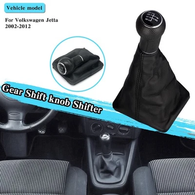 5 Speed Gear Shift Knob Lever Shifter Gaiter Boot For Volkswagen Jetta 2002-2012 - Image 1 of 4