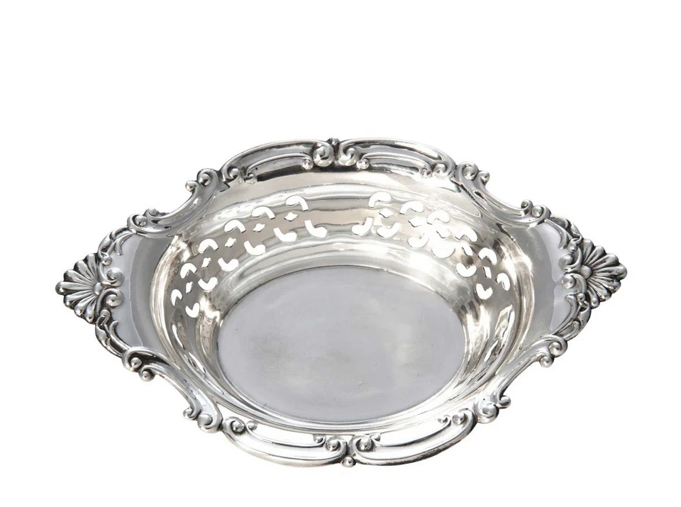 Antique Gorham STERLING Silver A4780 925 ENGRAVED Silver Nut Bowl Dish - Image 1 of 4