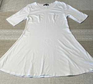 Eileen Fisher Casual White Women's Crew Neck Dress size S - Picture 1 of 6