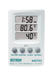 445702 Indicator Relative Humidity/Temperature with Clock - Picture 1 of 3