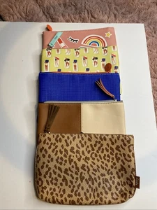 Ipsy Makeup Bags Lot of 5  Cosmetic Pouches Trendy Patterns Travel Beauty Órg - Picture 1 of 24