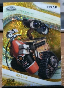 2025 Topps Chrome Disney #68 Wall-E Gold Diamonds Refractor /50 💎💎💎💎 - Picture 1 of 2