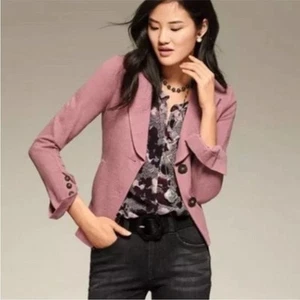 CAbi Applaud Dusty Rose Woven Twill Blazer #3550, 16 - Bild 1 von 9