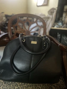 ISOKI Sydney Australia, Shoulder Tote Bag Diaper Bag Leather Black Chic Large - Picture 1 of 13