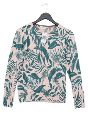 Jersey para mujer Boden S rosa floral de algodón con poliamida cuello redondo Foto 1 de 4