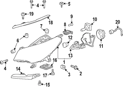 Genuine GM Composite Assembly 84026395 - Image 1 of 4