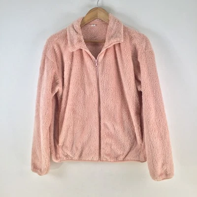 Uniqlo Mujer Chaqueta Polar Talla M Rosa Peluche Manga Larga Cremallera Cuello 118259 Foto 1 de 4