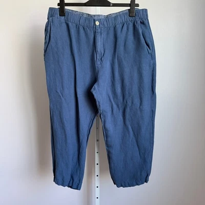 Tommy Bahama XXL Linen  Island Washed Blue Casual Pants - Image 1 of 4
