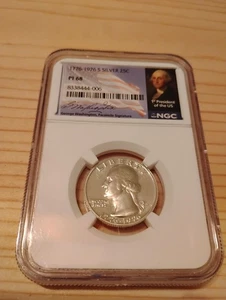 1976-S 25C Silver DCAM  PF 68 Washington Quarter - Picture 1 of 4