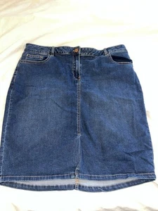 Ladies Red Herring Denim Skirt - Size 18 - Picture 1 of 4
