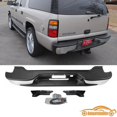NEW Chrome Rear Bumper Assembly For 00-06 Chevrolet Tahoe Suburban 1500 Yukon XL - Image 1 of 4