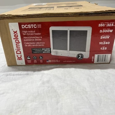 Dimplex DCSTC302TW 3000-Watt 240-Volt Forced Air Heater Wall Mount (47526) - Image 1 of 2