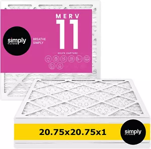 Filtro de aire climatización Simply Filters 20,75x20,75x1 MERV 11, MPR 1000 para horno de aire acondicionado - Imagen 1 de 56
