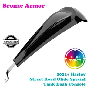 Bronze Armor  Low-profile Tank Dash Console for 21+ Harley Street Special - Picture 1 of 6
