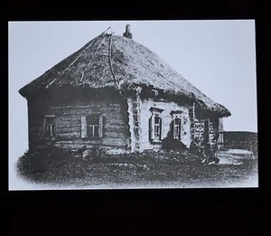 Glass Magic Lantern Slide Peasant's Home Nr Tula Central Russia Gledhill Halifax - Picture 1 of 2