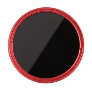 FOTGA 55mm Fader Variable ND Filter Neutral Density ND2 ND8 to ND400 Red Frame - Picture 1 of 11