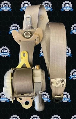 2002 2003 2004 2005 2006 TOYOTA CAMRY FRONT LEFT DRIVER SIDE SEAT BELT BEIGE OEM - Image 1 of 4