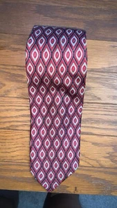VTG J Press Burlington Knot Pure Silk Woven In England Paisley Mens Necktie - Picture 1 of 3