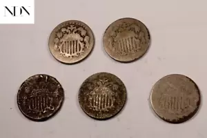 (5) Lote Mixto Escudo Níquel - Juego de 5 Monedas #SNL41 - Imagen 1 de 3