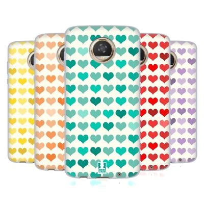 HEAD CASE DESIGNS FANCY HEARTS SOFT GEL CASE FOR MOTOROLA PHONES - Image 1 of 4
