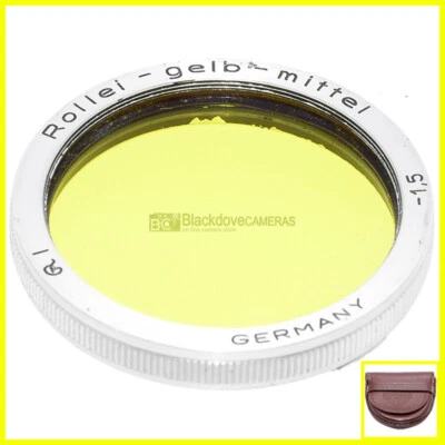 Filtro Giallo Rollei Gelb-Mittel -1,5 per fotocamere Rolleiflex, innesto Bay I. - Image 1 of 4