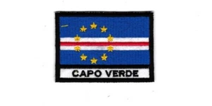 [Patch] BANDIERA CAPO VERDE cm 7 x 5 toppa ricamata ricamo -688 - Picture 1 of 1