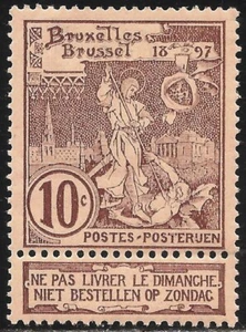 Bélgica #81 (A31) en estado bastante bueno MLH - 1896 10c San Miguel y Satanás - Imagen 1 de 1