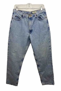 Vintage Eddie Bauer Baggy Jeans Women’s 12P High Rise Blue Medium Wash - Picture 1 of 9