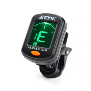 Clip-On LCD Digital Tuner For Guitar, Bass, Violin, Ukulele, Chromatic AT-01A - Bild 1 von 2