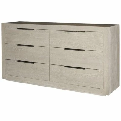 Cómoda doble Universal Furniture Huston 6 cajones en cuarzo Foto 1 de 4