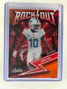 2023 Panini Absolute, Football Tyreek Hill #19 Rock Out /75 miami dolphins - Picture 1 of 2