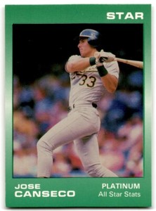 1988 Star Jose Canseco A Baseball Cards #4