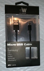 Just Wireless 6 Micro USB Charging Cable Black - Picture 1 of 3