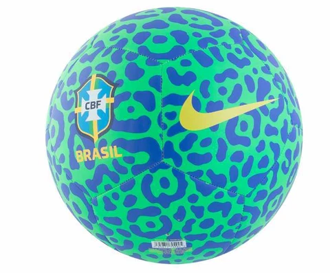 Nike Brazil WC 2022 Pitch Soccer Ball -Paramount Blue/Green Spark Cover