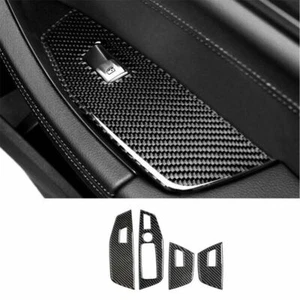 For BMW X3 G01 X4 2018-2021 Real Carbon Fiber Glass Window Lifting Panel Decor - Picture 1 of 5