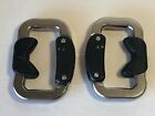 Stainless Steel Paraglider Carabiners for 25mm belt, Pair for Paragliding