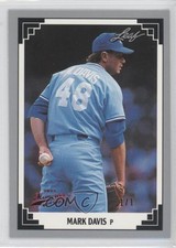 2013 Leaf Memories 1991 Leaf Buyback Red 1/1 Mark Davis #16 s5q