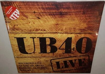UB40 LIVE AT THE 02 ARENA VOL 2 (2009) BRAND NEW LIMITED RED VINYL LP - Image 1 of 2