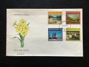 NZ 1982 Scenic FDC, scarcer Stirling Brand, Unaddressed (L14#8) - Picture 1 of 1