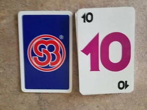 Skip Bo Family Uno 1989 repuesto juego de cartas 12 número 10 tarjetas - Imagen 1 de 1