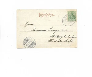 BP / ERFURT - RITSCHENHAUSEN Z 291 zart auf AK "Arnstadt i Thür" 1903 mit EF 70, - Bild 1 von 2