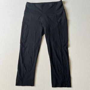 Lululemon Damen 💖 6 schwarze Leggings kurze Taschen hinten💖 - Bild 1 von 12