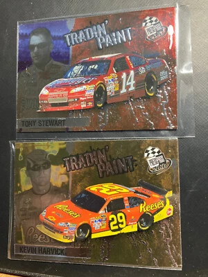 2010 Press Pass NASCAR Racing lot of 2 Tradin' Paint insert cards #TP4, TP7 - Image 1 of 3