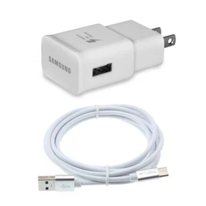 For Samsung Galaxy S8 S9 S10 Plus FAST HOME CHARGER TYPE-C 6FT USB CABLE QUICK - Picture 1 of 6