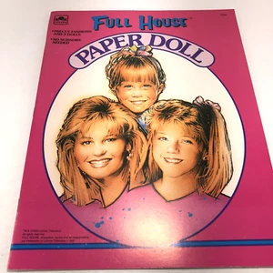 FULL HOUSE Paper Dolls 1992 Golden TV Show DJ Stephanie Michelle Vintage NOS UNGESCHNITTEN - Bild 1 von 9