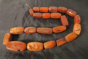 Cuentas de ágata grandes XXL Cambay HG50 playa gigante ágata Trade Beads Africa 0,97 kg - Imagen 1 de 11