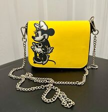 **RARE** O Bag x Disney Collab Crossbody Chain Purse Made in Italy Yellow/B/W