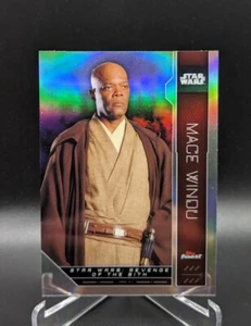 2023 Topps Finest Star Wars Mace Windu Refractor FN-60 Card - Picture 1 of 1