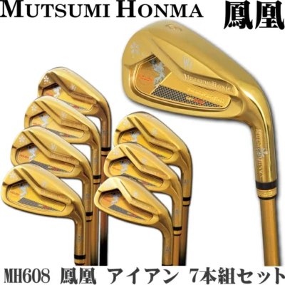 Mutsumi Honma MH608 Houou Gold 7 Irons Set carbon Flex R - Image 1 of 4